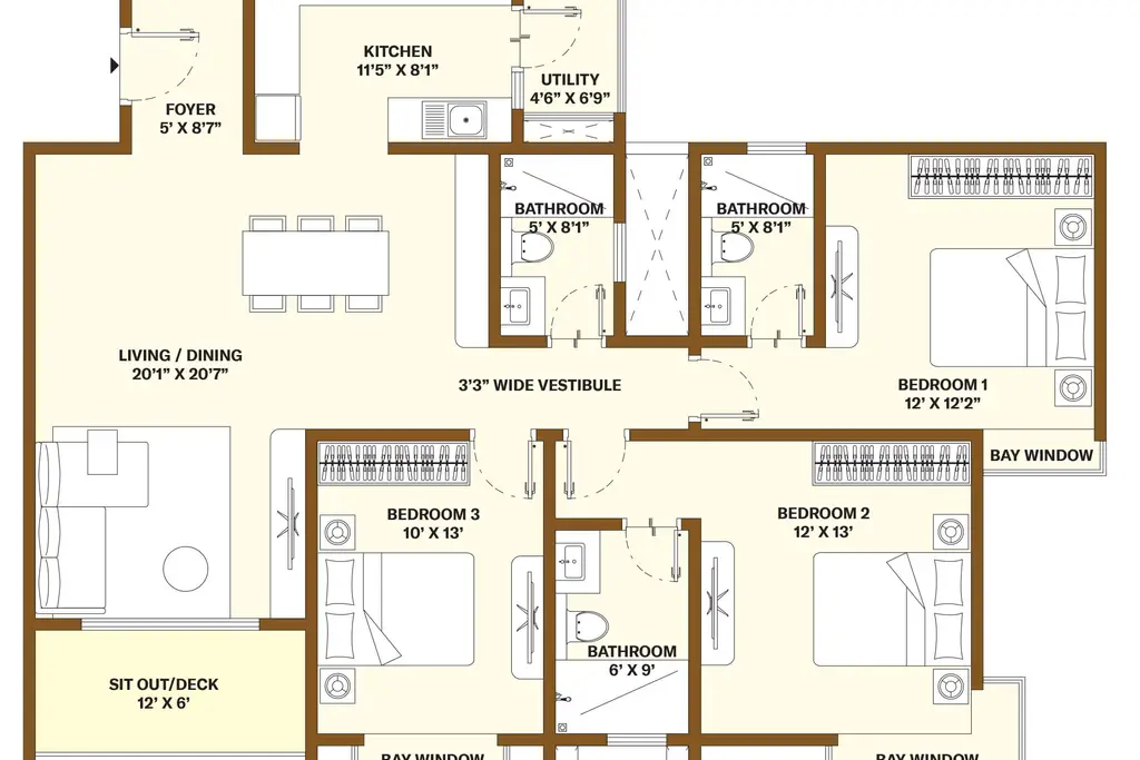 Bhartiya Garden Estate (Nikoo Homes 7), a picture from Bhartiya Urban’s website
