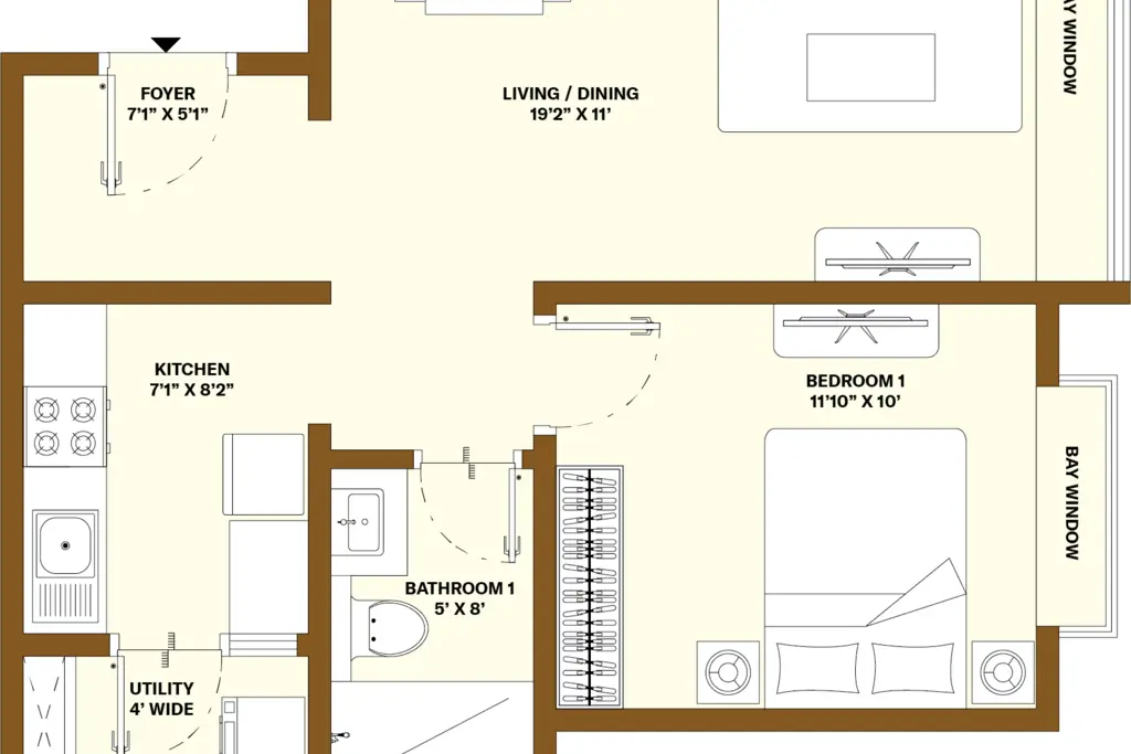 Nikoo Homes 6, a picture from Bhartiya Urban’s website