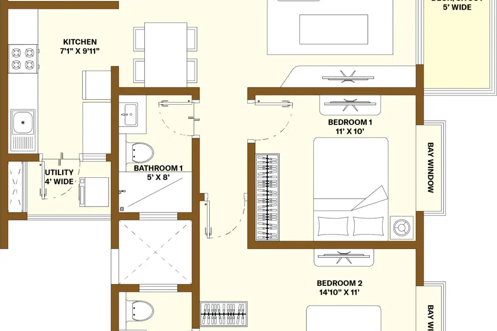 Nikoo Homes 6, a picture from Bhartiya Urban’s website