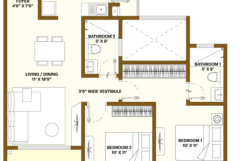 Nikoo Homes 8 (Bhartiya Garden Enclave), a picture from Bhartiya Urban’s website