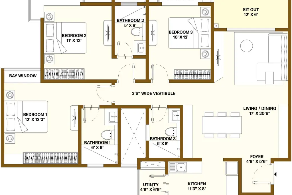 Nikoo Homes 8 (Bhartiya Garden Enclave), a picture from Bhartiya Urban’s website
