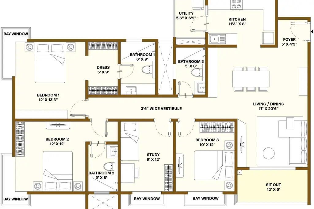 Nikoo Homes 8 (Bhartiya Garden Enclave), a picture from Bhartiya Urban’s website