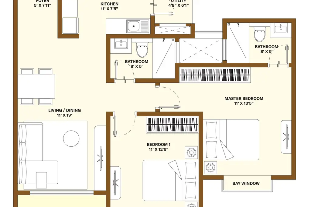 Nikoo Homes 9 (Alpine, Bhartiya Garden Hill), a picture from Bhartiya Urban’s website