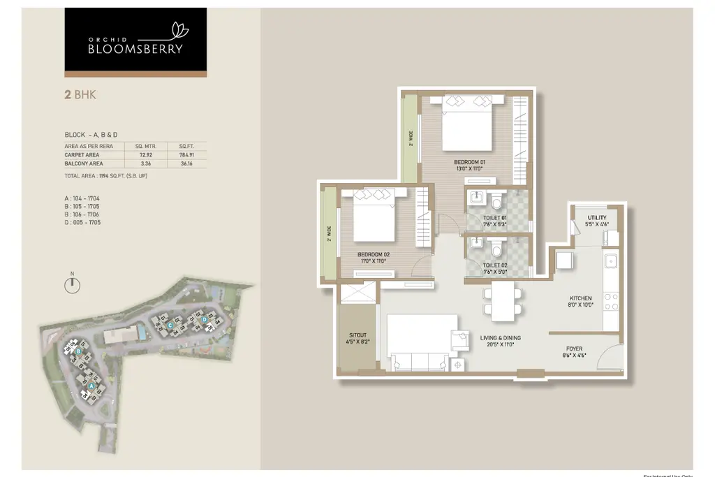 Orchid Bloomsberry, a picture from Goyal & Co. / Hariyana Group’s website