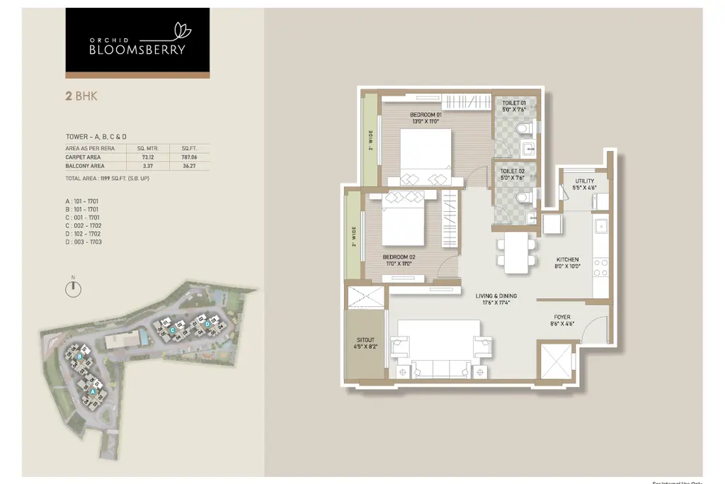 Orchid Bloomsberry, a picture from Goyal & Co. / Hariyana Group’s website