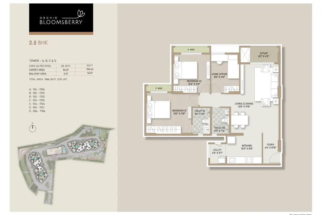 Orchid Bloomsberry, a picture from Goyal & Co. / Hariyana Group’s website