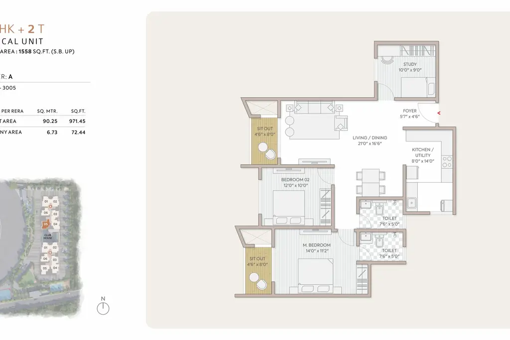 Orchid South Park, a picture from Goyal & Co. / Hariyana Group’s website